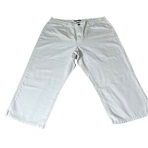 Ralph Lauren Capri Jeans Adult‎ White Cropped  Women's Size 16